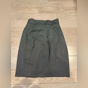 H&M Gray Pencil Skirt Knee-Length Workwear